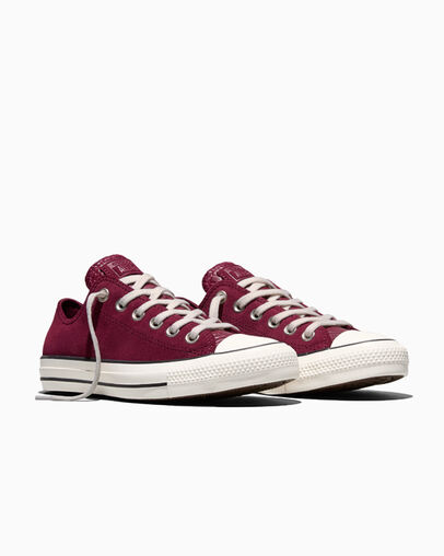 Chuck Taylor All Star Crocodile Deep Bordeaux/Egret/Black, Top and Side View