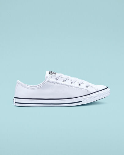 Chuck Taylor All Star Dainty Canvas White/Black/White, Outer Side View