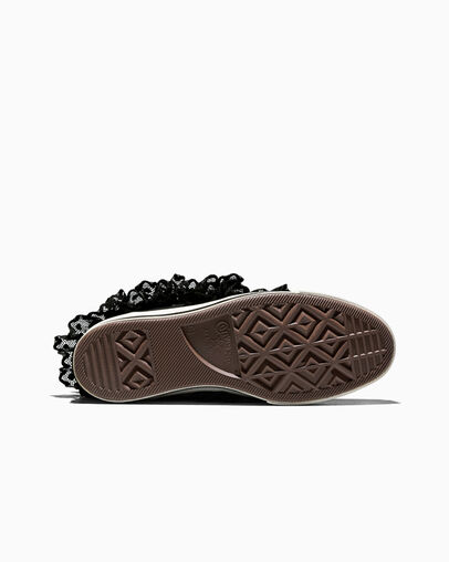 Chuck 70 3-D Flourish High Top Black Crochet, Outsole View