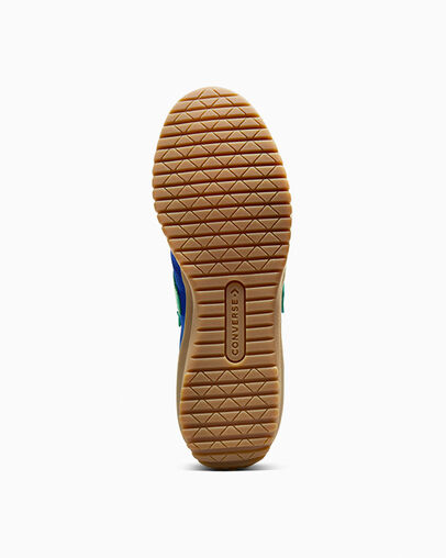 Run Star Trainer Bleu/Vert sommet/&Eacute;cru, Outsole View
