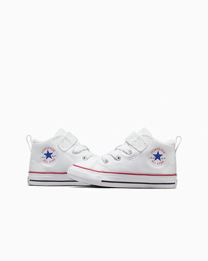 Chuck Taylor All Star Malden Street Easy-On Canvas White/Red/Blue, Detail Angle View