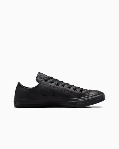Chuck Taylor All Star Leather Nero mono, Outer Side View