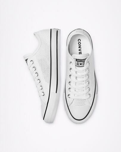 Chuck Taylor All Star Breathable White/Black/White, Top and Side View