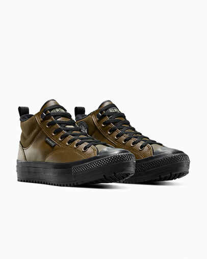 Chuck Taylor All Star Malden Street Water Repellant Boot Surplus Olive/Black, Top and Side View