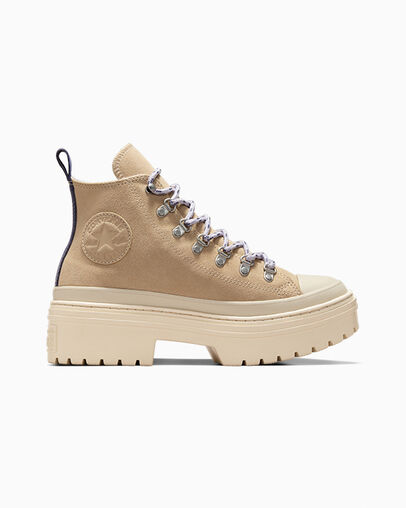 Chuck Taylor All Star Lugged Heel Waterproof Platform Warm Quarry/Miso Glaze, Outer Side View