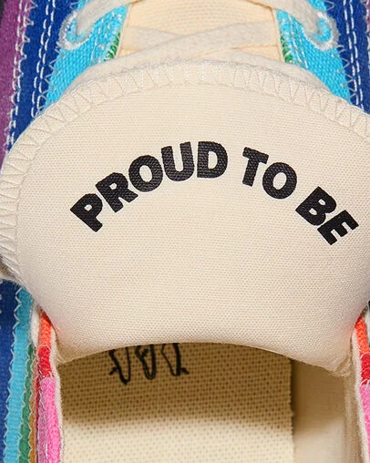 Chuck 70 Pride Flag Blue/Egret/Black, Detail Angle View