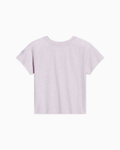 Raglan Knit Top Violet Heat Heather, Back View