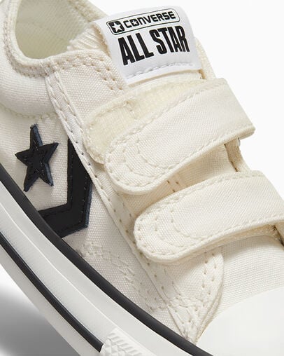 Star Player 76 Easy-On Vintage White/Black/Egret, Detail Angle View