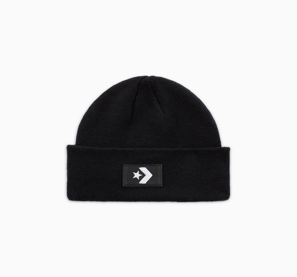Short Dome Beanie Logo Converse Black
