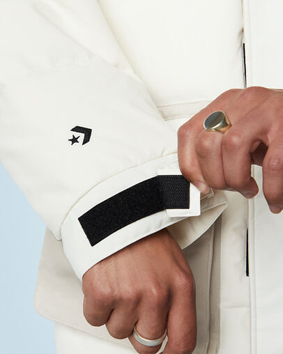 Premium Mid Down Jacket Egret