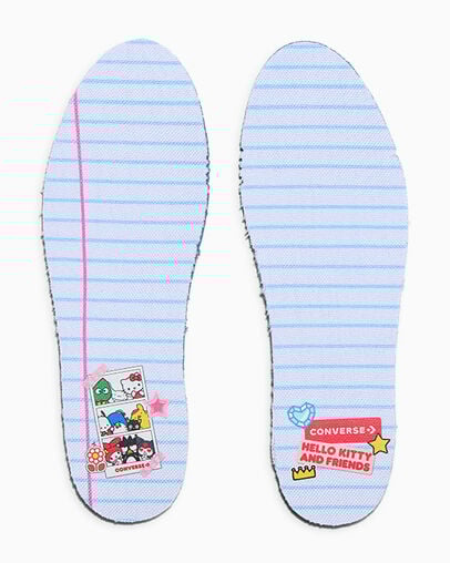 Converse x Hello Kitty And Friends Chuck Taylor All Star Easy-On Stickers White/White/Black, Detail Angle View