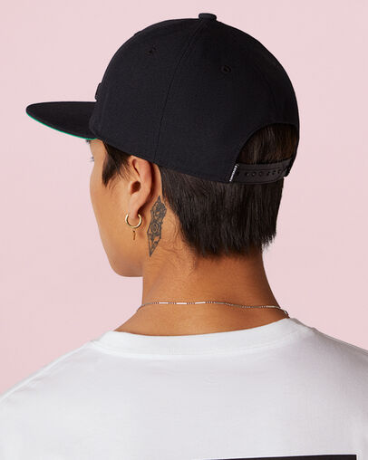 Casquette Snapback avec logo Noir Converse, 3/4 View