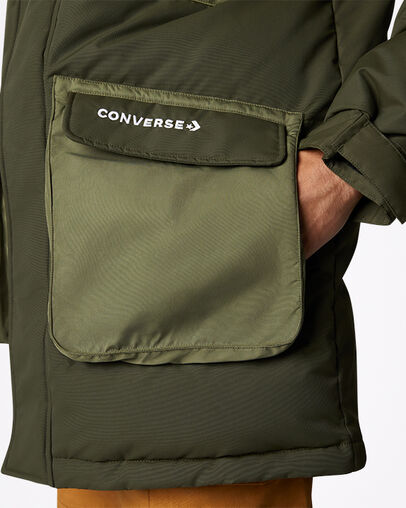 Premium Mid Down Jacket Cargo Khaki