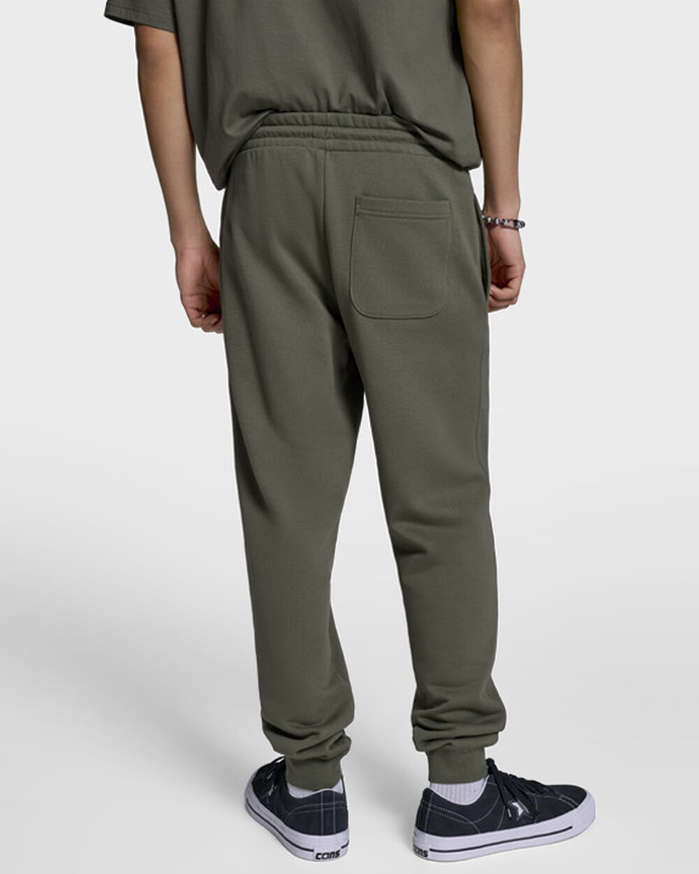 Thumbnail - Embroidered Star Chevron Standard-Fit Pants Green