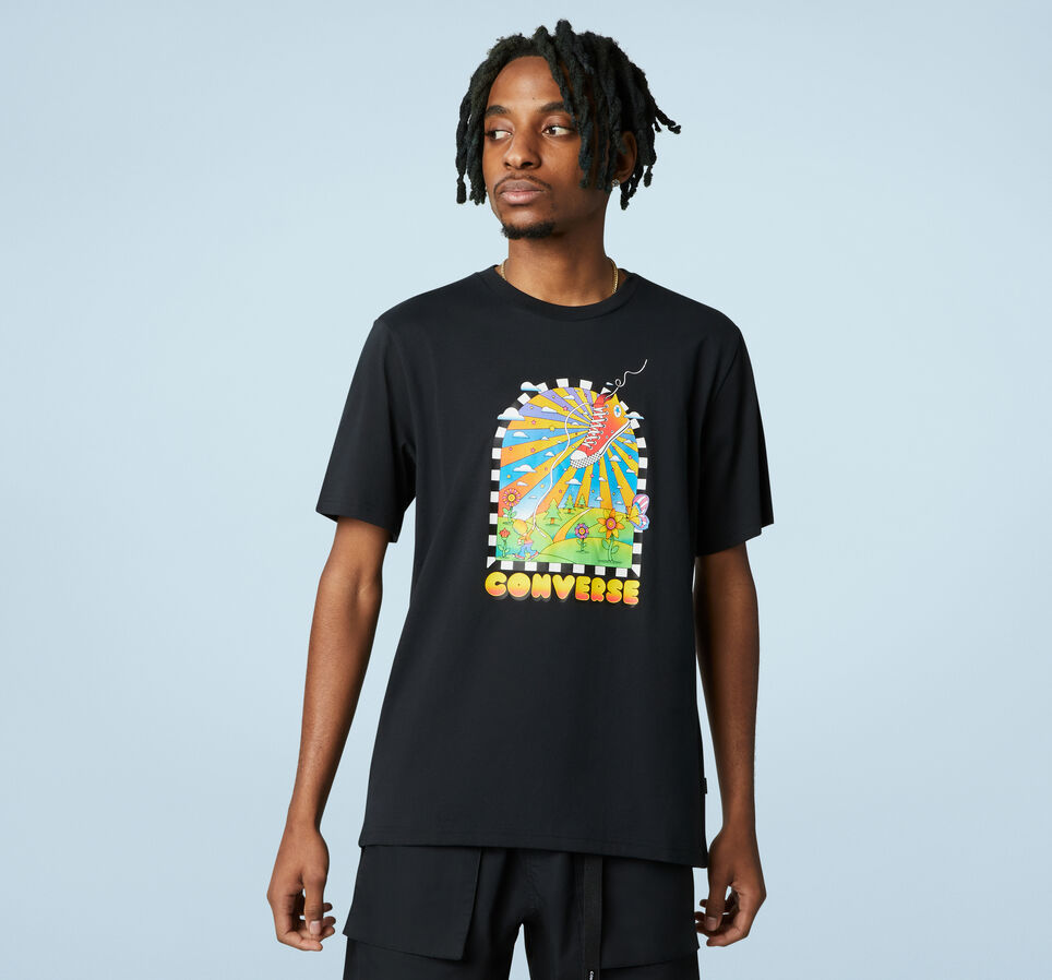 New Heights Graphic T-Shirt Converse Black