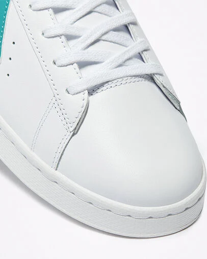 Pro Leather Blanc/Turquoise outremer/Blanc, Detail Angle View