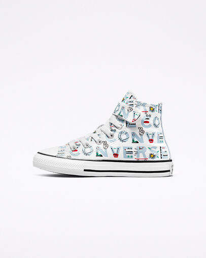 Chuck Taylor All Star Easy-On Converse Creatures White/Natural Ivory, Inner Side View