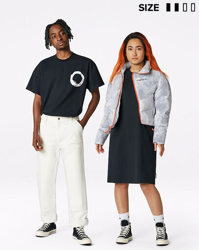 Converse Shapes Rectangle Tunika Converse Black, Full Body View