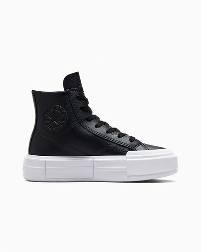 Converse Cruise Leather Black/Black/White, Inner Side View