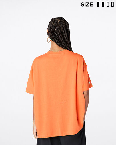 Converse Shapes Graphic Box T-Shirt Bright Poppy Heather, Back View