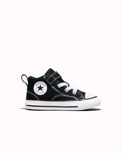 Chuck Taylor All Star Malden Street Easy-On Canvas Black/Black/White, Outer Side View