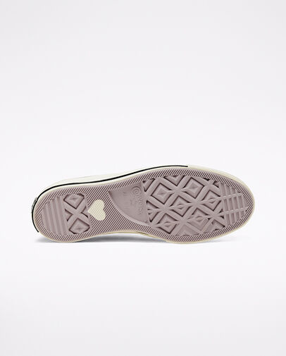 Chuck 70 Love Fearlessly Amethyst Grey/Egret/Black, Outsole View