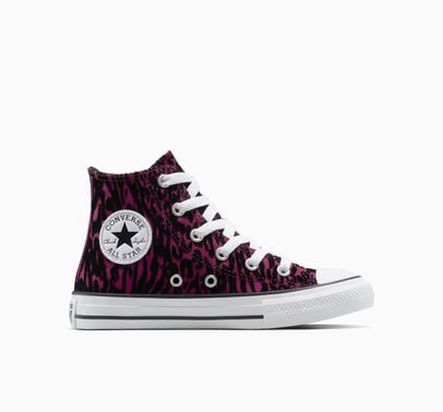 Converse Chuck Taylor All Star Flocked Leopard Print Frozen Acai/White/Black