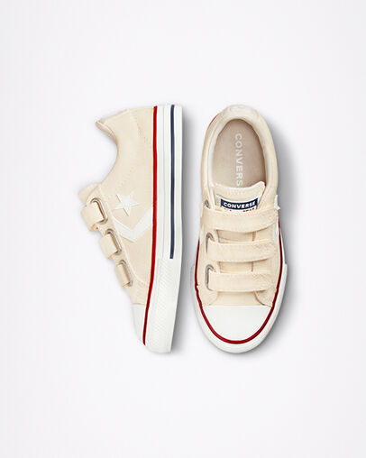 Star Player Easy-On Egret/Gym Red/Vintage White, Top and Side View