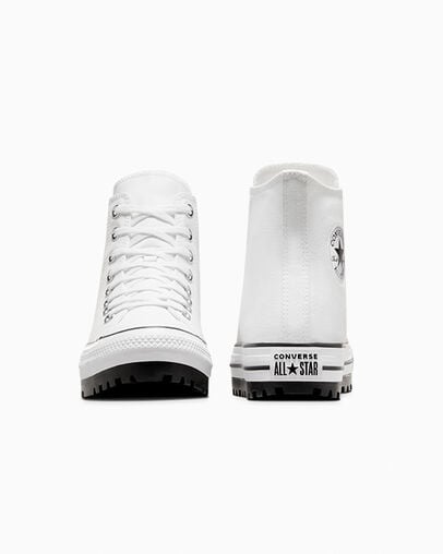 Chuck Taylor All Star City Trek Blanco/Negro/Blanco, Heel View