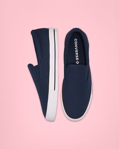 Chuck Taylor All Star Slip unisexe Obsidienne/Blanc/Noir, Top and Side View