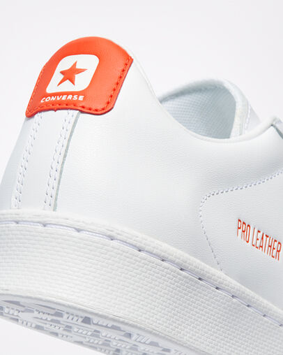 Pro Leather Wit/Bright Poppy/Wit, Detail Angle View