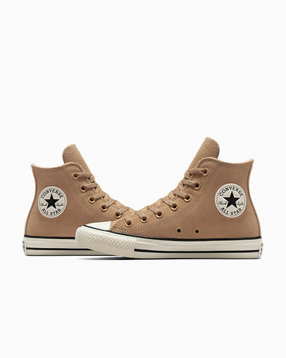 Chuck Taylor All Star Colorful Suede Warm Quarry/Egret/Brown, Detail Angle View