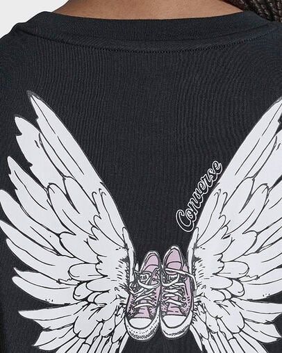 Winged Chucks T-Shirt Black