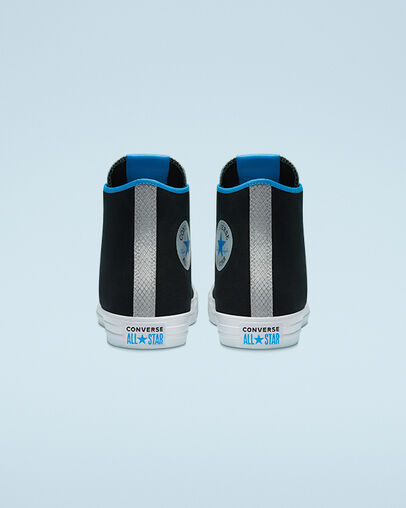 Digital Terrain Chuck Taylor All Star Schwarz/Ash Stone/Digital Blue, Heel View