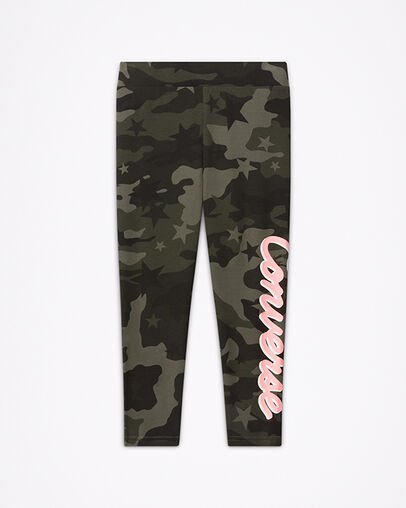 Camo Legging Shadow Green, Front View