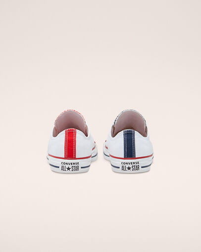 Stars & Stripes Chuck Taylor All Star Blanc/Rouge universit&eacute;, Heel View
