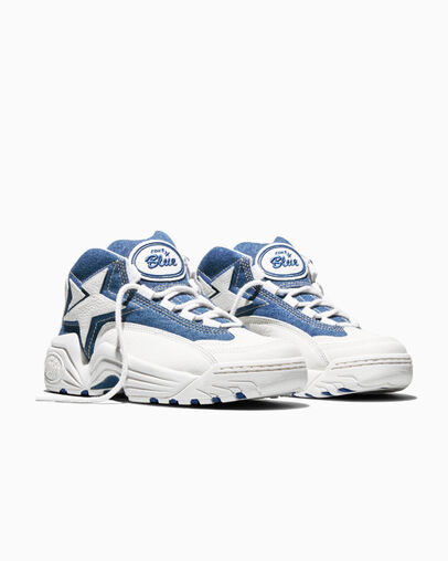 CONS Blue Federal Blue/Vintage White, Top and Side View