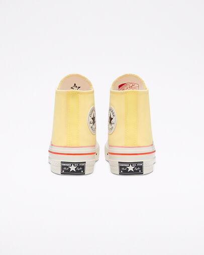 Colorblock Chuck 70 Jaune impulsion/Quartz rose/Écru, Heel View