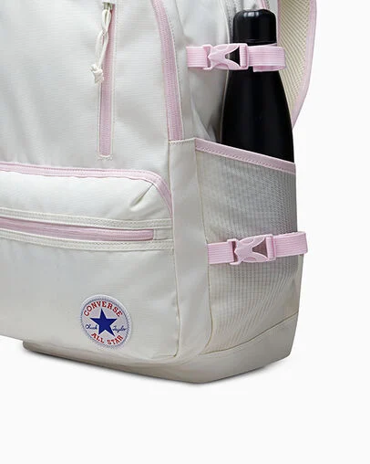 Straight Edge Backpack Egret, Detail View