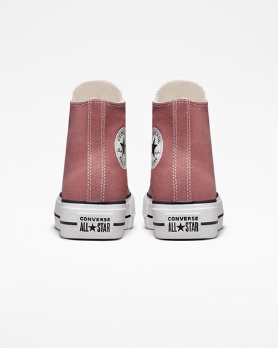 Chuck Taylor All Star Lift Platform Seasonal Color Saddle/Black/White, Heel View