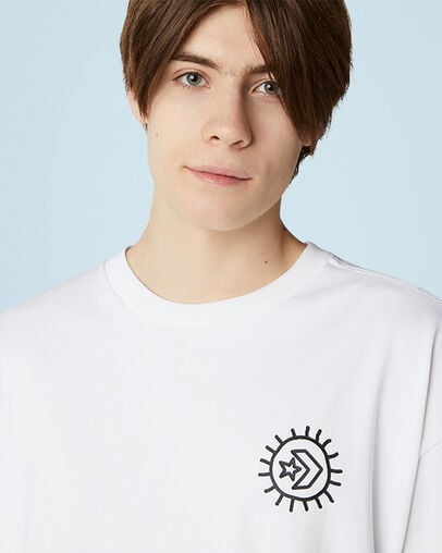 Inverted Desert Graphic T-Shirt White, Detail View