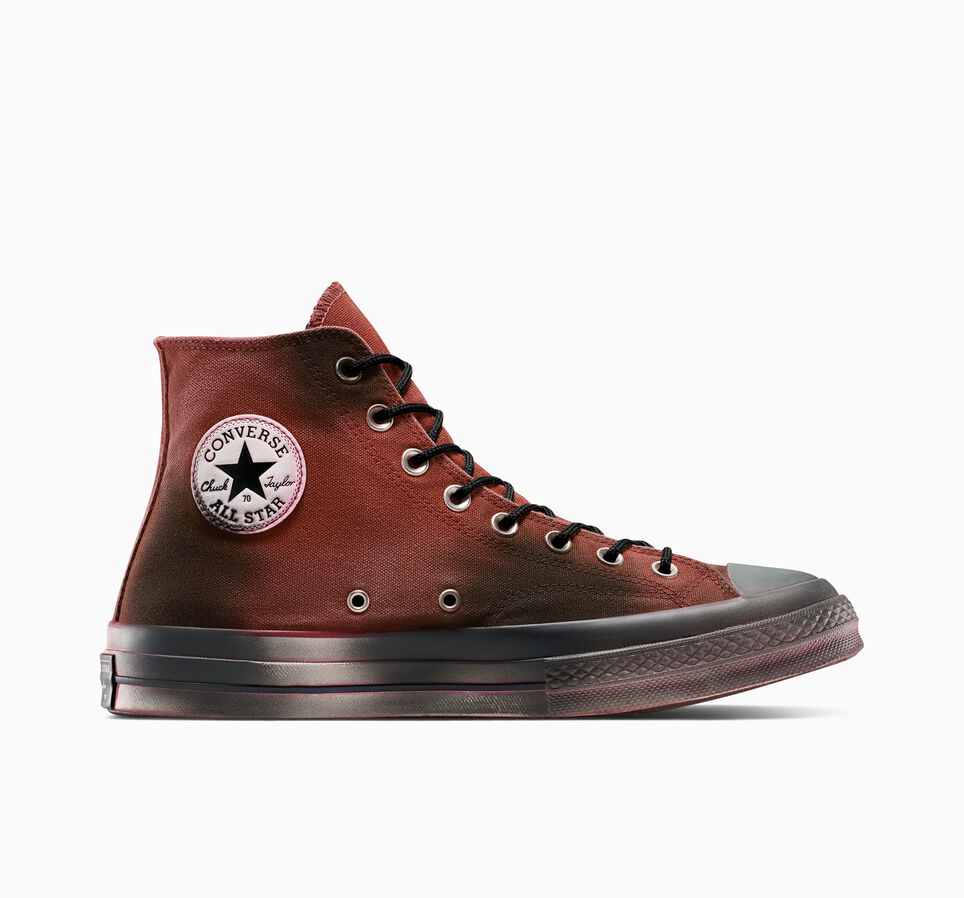 Chuck 70 Canvas Spray Paint Maroon Dirt Dye