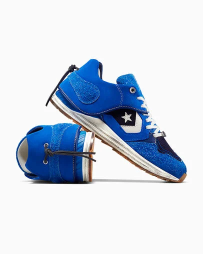 Converse x ADERERROR Wave Trainer Blue/Antique White/Tofu, Detail Angle View