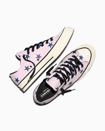 Chuck 70 Stars New Found Bloom Pink/Blue/Egret, Angled View