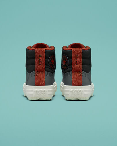 Chuck Taylor All Star Berkshire Boot Counter Climate Iron Grey/Zwart/Rugged Orange, Heel View