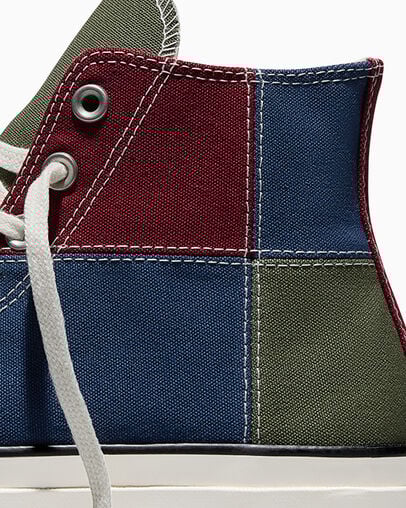 Converse x Noah Chuck 70 Patchwork Insignia Blue/Egret/Black, Detail Angle View