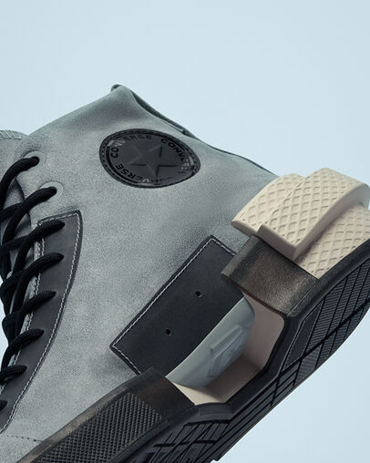 Unisex All Star Disrupt CX Ash Stone/Lt Orewood Brown, Detail Angle View