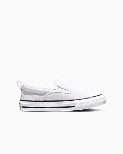Chuck Taylor All Star Malden Street Slip On White/Black/White, Outer Side View