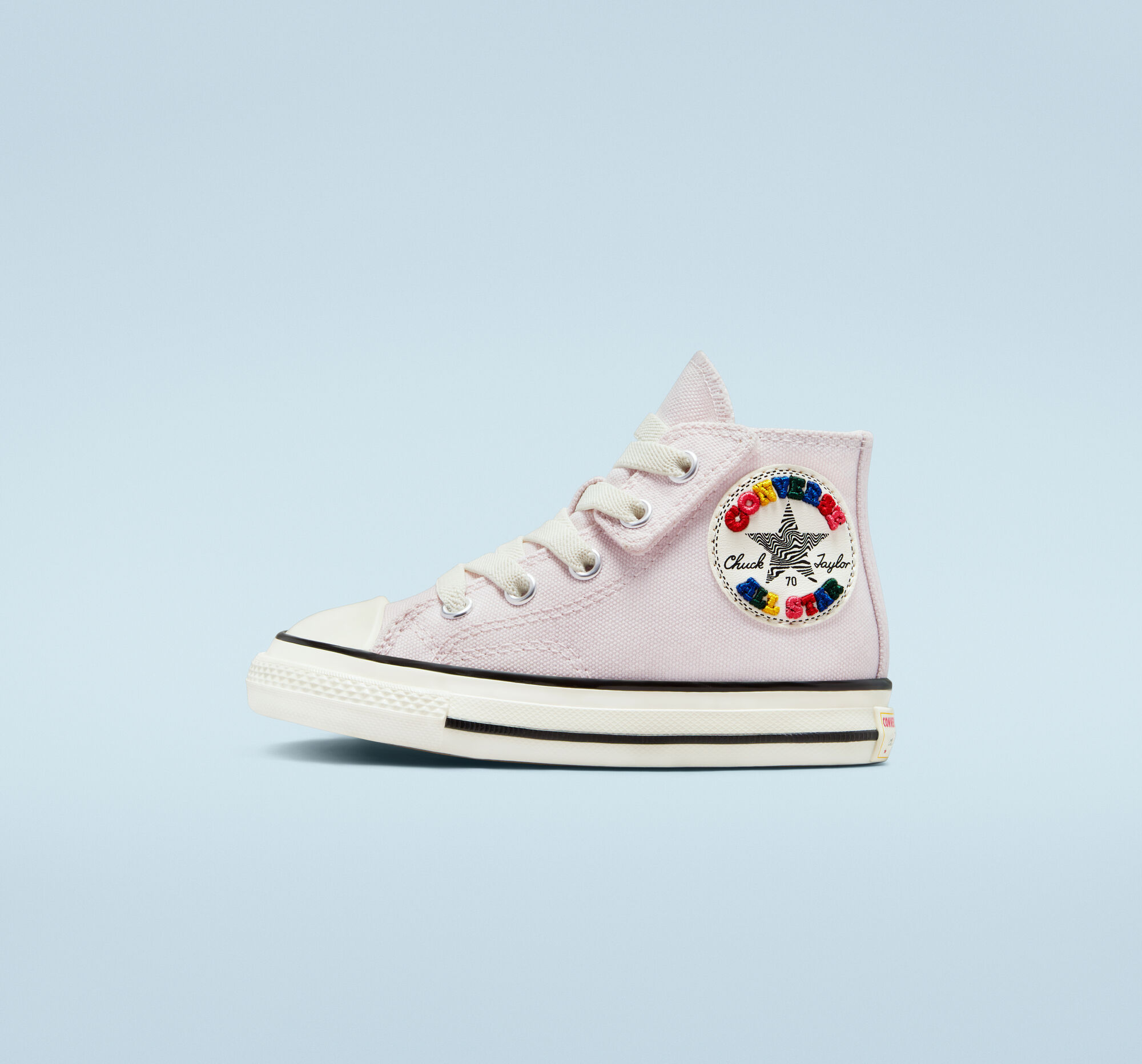 Chuck 70 EasyOn Happy Patch Toddler HighTop Shoe.