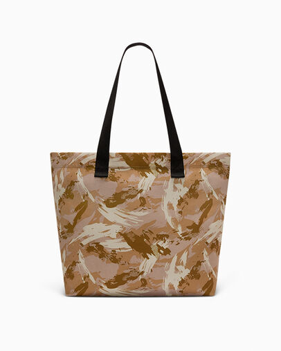 Camo Canvas Tote Paint Camo - Trek Tan, Detail View